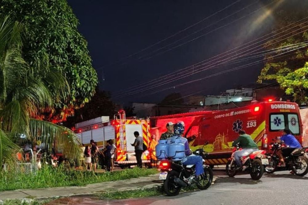 Fogo em apartamento do Morro da Liberdade mobiliza Corpo de Bombeiros