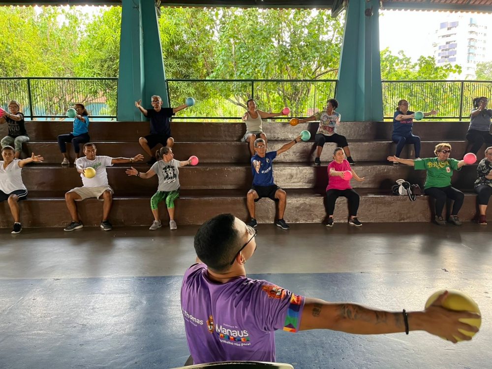 Ginástica no Parque Municipal do Idoso fortalece saúde e socialização em Manaus Ginástica no Parque Municipal do Idoso fortalece saúde e socialização em Manaus