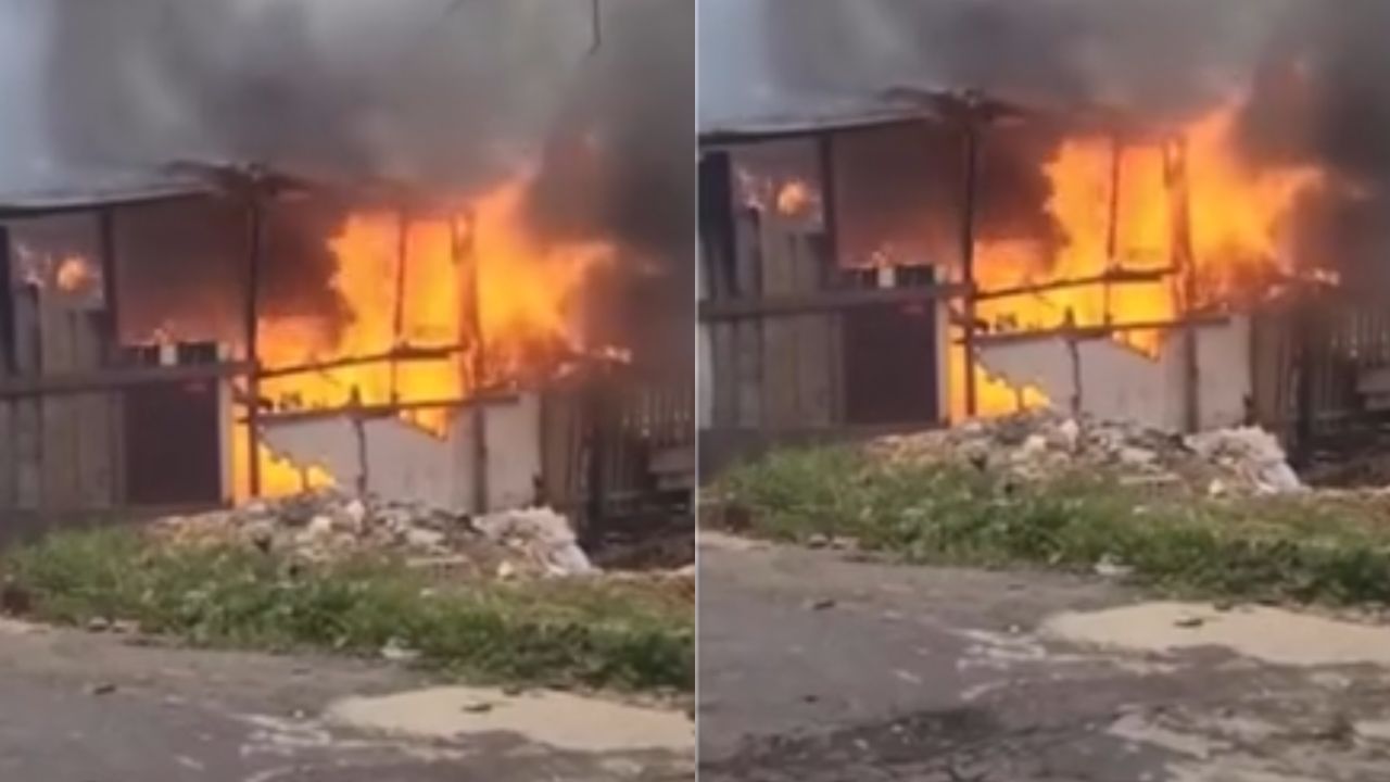 Casa pega fogo e idosa cadeirante perde tudo na Praça 14