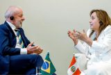 Em Nova York, Lula se reúne com Dina Boluarte, presidenta do Peru