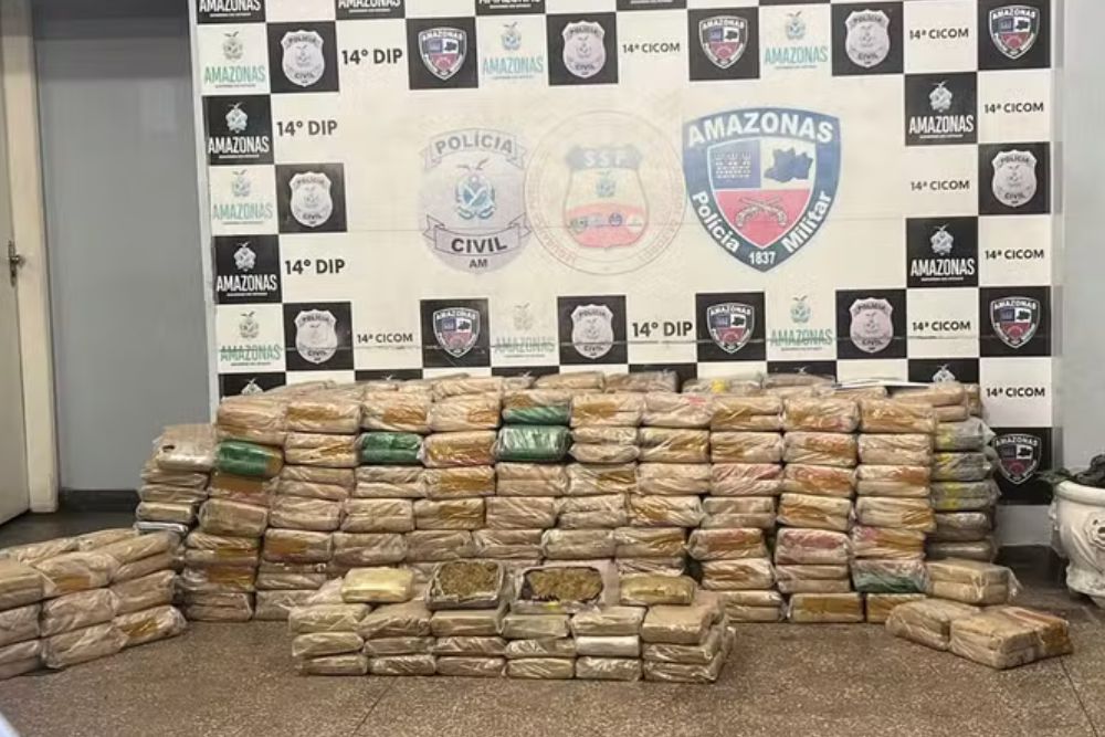Polícia apreende 800 kg de skunk em serralheria no bairro Mauazinho Polícia apreende 800 kg de skunk em serralheria no bairro Mauazinho