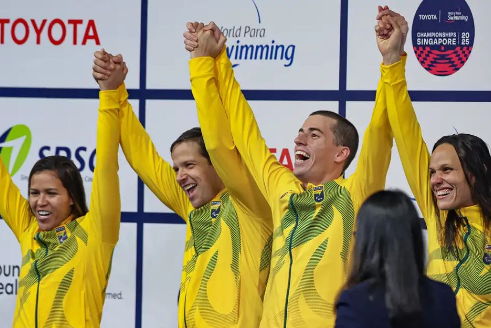 Brasil conquista seis medalhas no Mundial de natação paralímpica