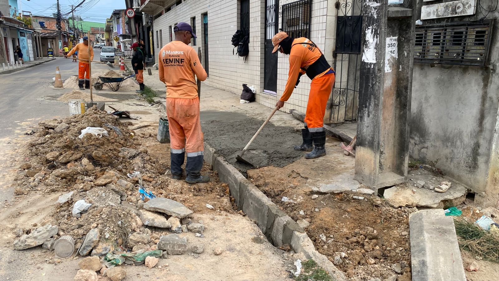 Drenagem no bairro São José Operário recebe obra de recuperação da Prefeitura de Manaus