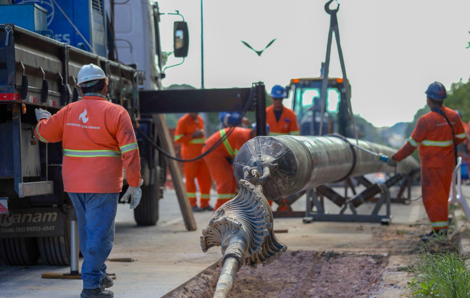 Cig&aacute;s est&aacute; com obras do Gasoduto Norte-Leste no bairro Tancredo Neves