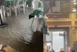 Temporal alaga Mercado Adolpho Lisboa e assusta frequentadores em Manaus