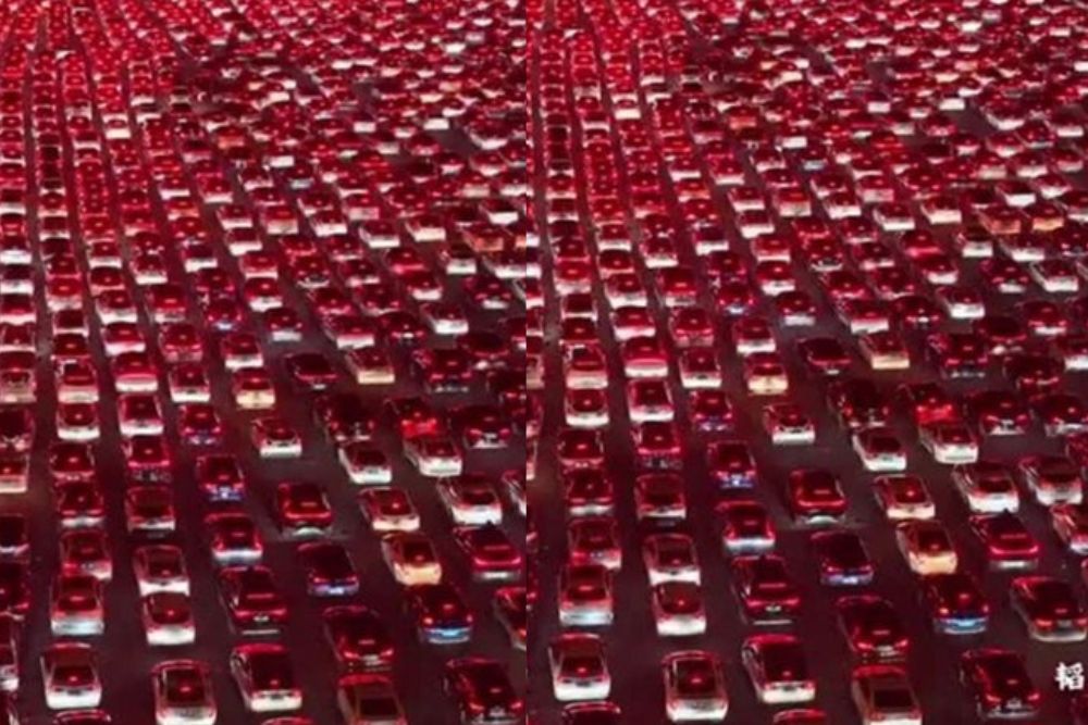 China registra engarrafamento histórico com mais de 120 mil veículos