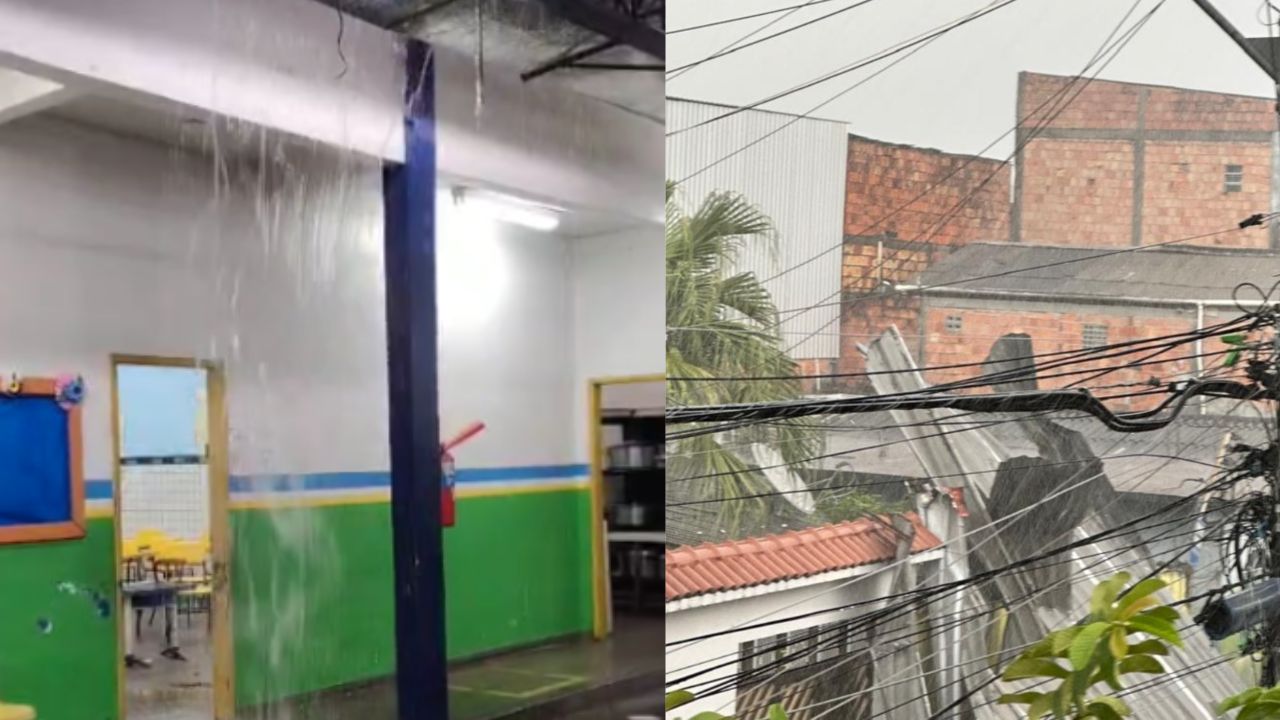 Chuva causa transtornos na zona Leste e Oeste de Manaus Chuva causa transtornos na zona Leste e Oeste de Manaus