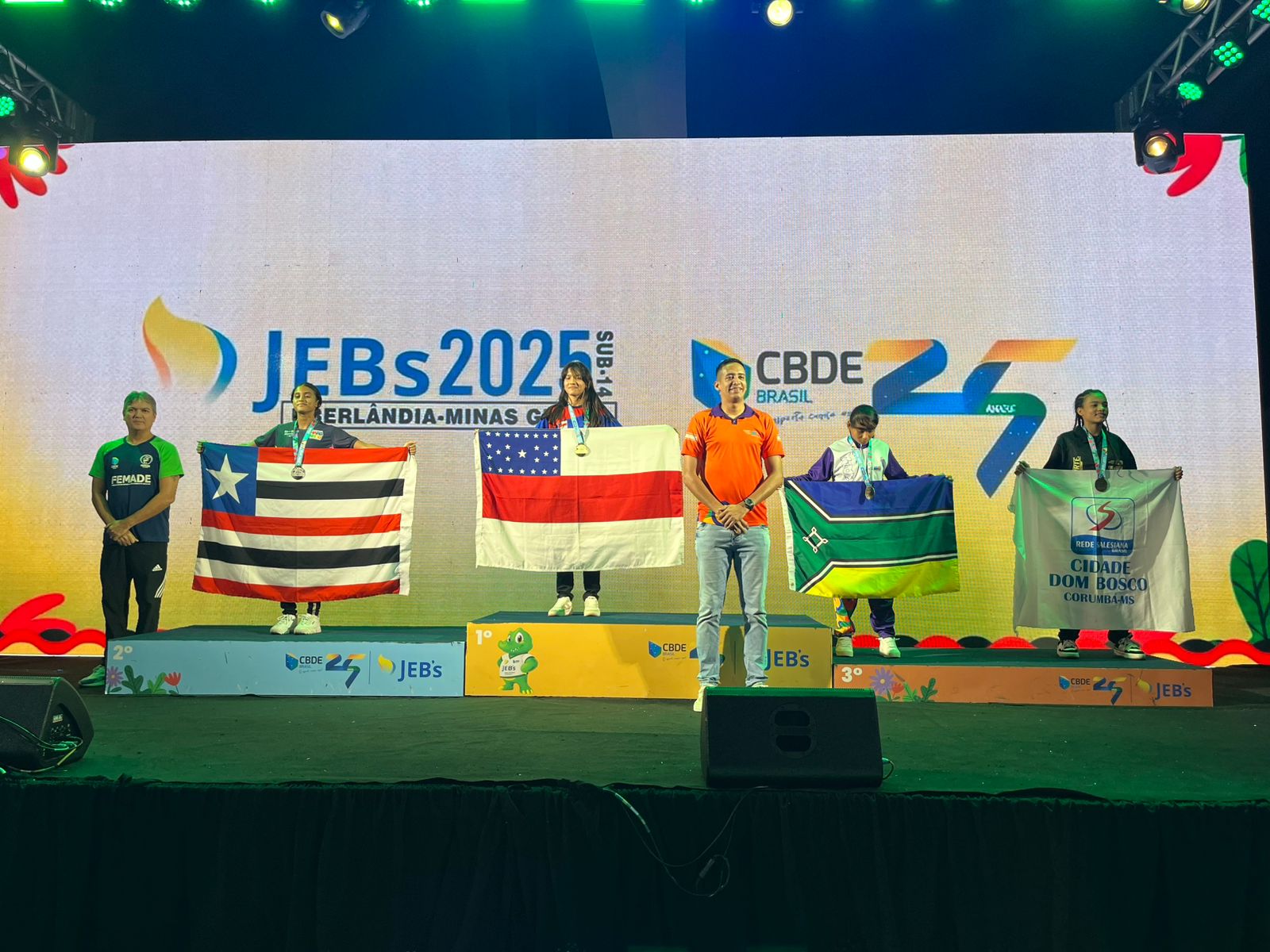 Estudantes de Manaus conquistam medalhas no encerramento dos Jogos Escolares Brasileiros em Minas Gerais