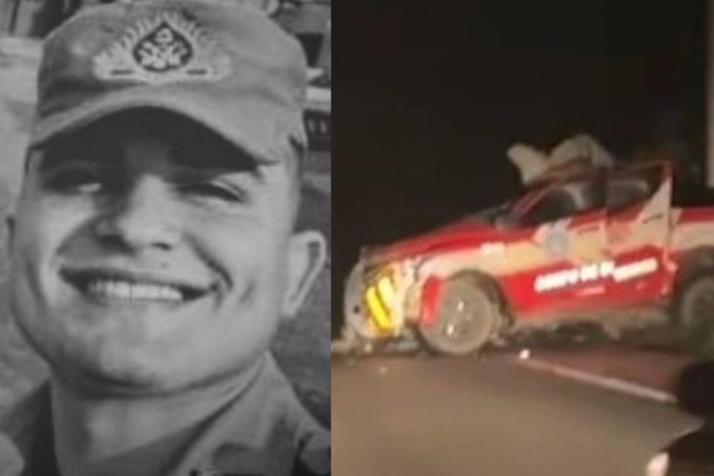 Bombeiro Militar do Amazonas morre em colisão entre viatura e carreta na BR-319