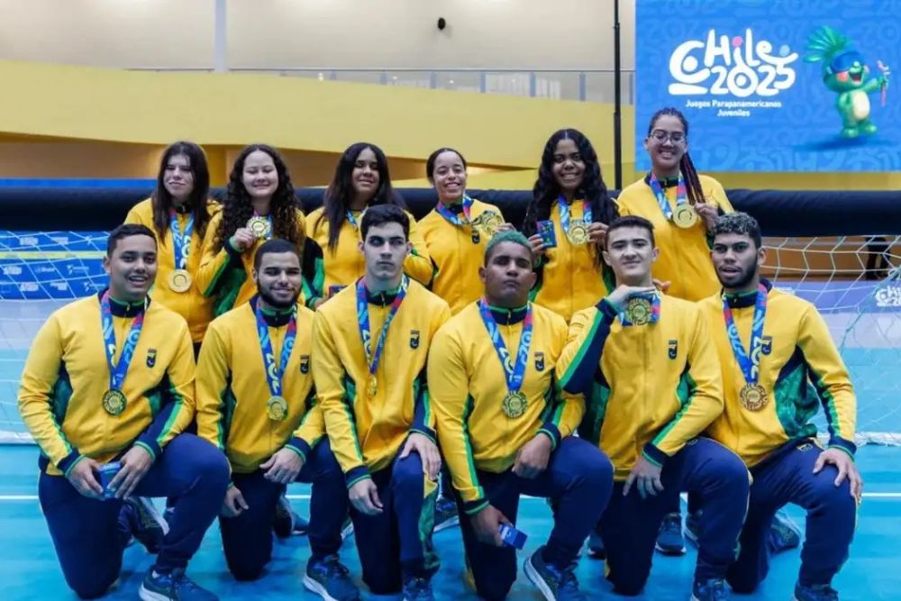 Parapan de Jovens: Brasil garante dobradinha dourada no goalball