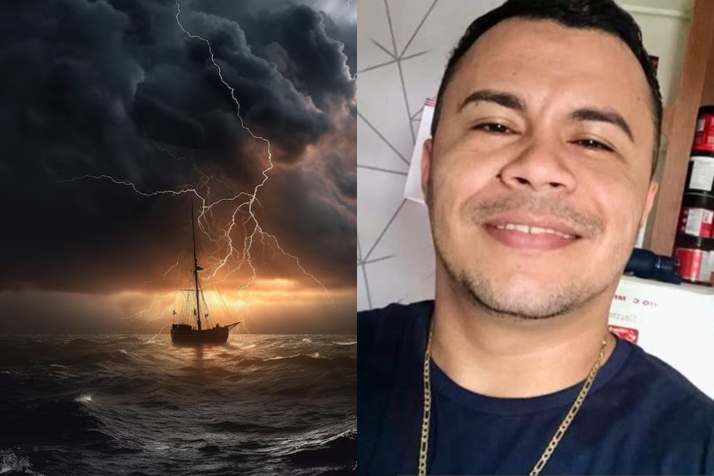 Raio atinge embarcação e mata jovem durante tempestade em Borba