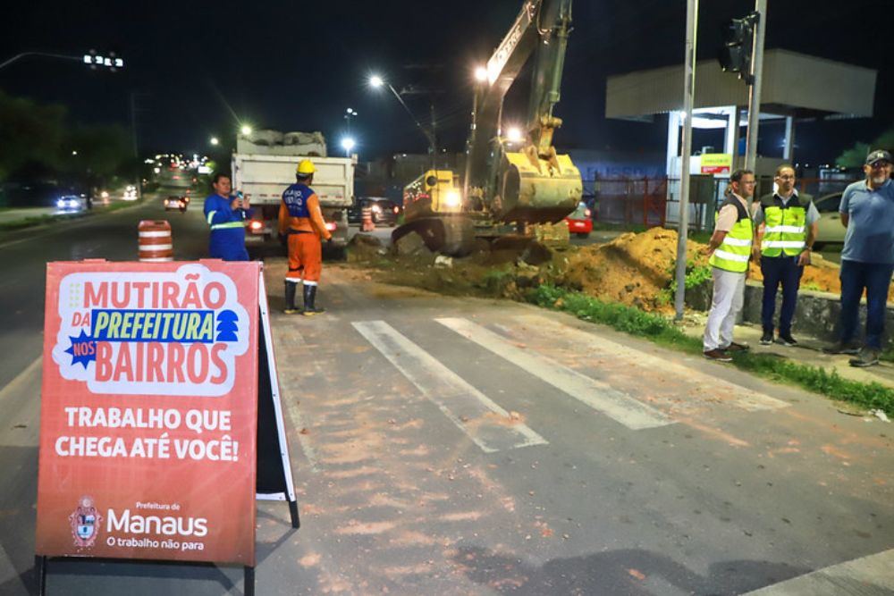 Intervenção viária da Prefeitura leva mais mobilidade e segurança à zona Leste de Manaus