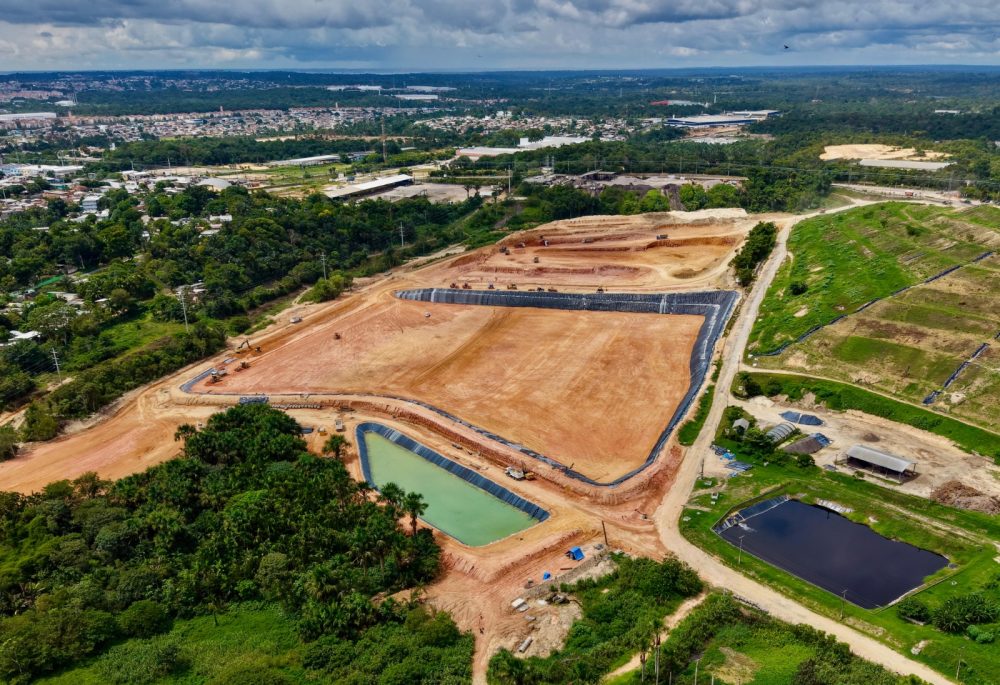 Obras do novo aterro sanitário de Manaus atingem 75% de execução
