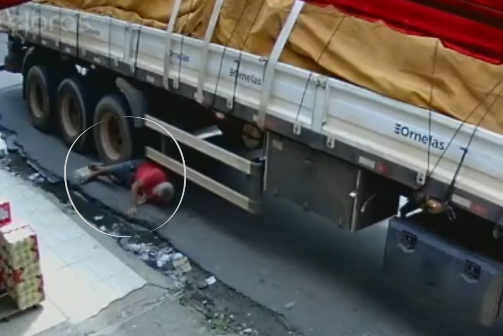 Idoso &eacute; atropelado por caminh&atilde;o na zona oeste de Manaus
