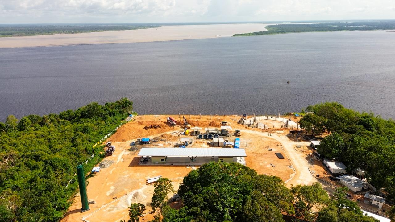Obras do Museu e da Oca do Parque Encontro das Águas Rosa Almeida entram em nova fase estrutural