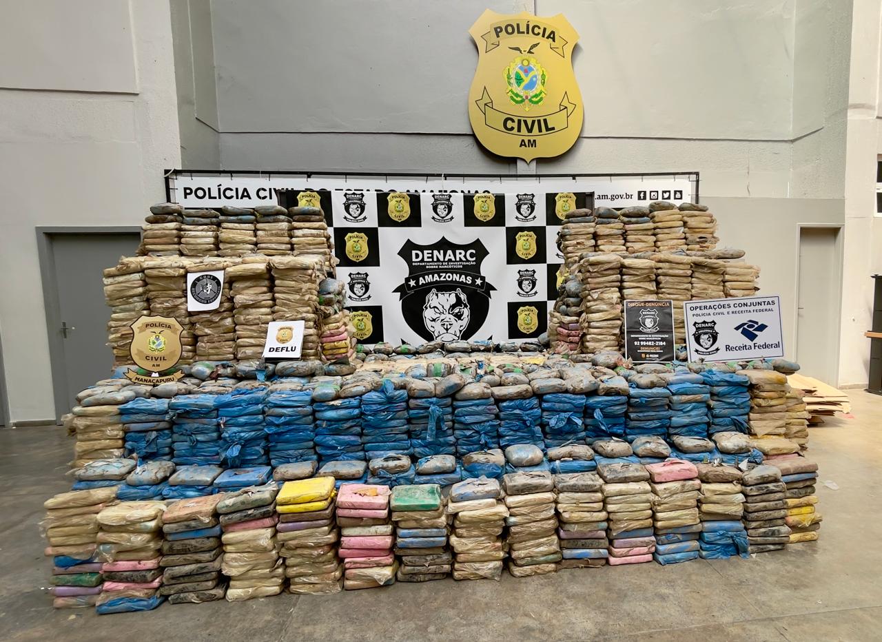 Amazonas bate novo recorde com apreensão de 46,6 toneladas de drogas
