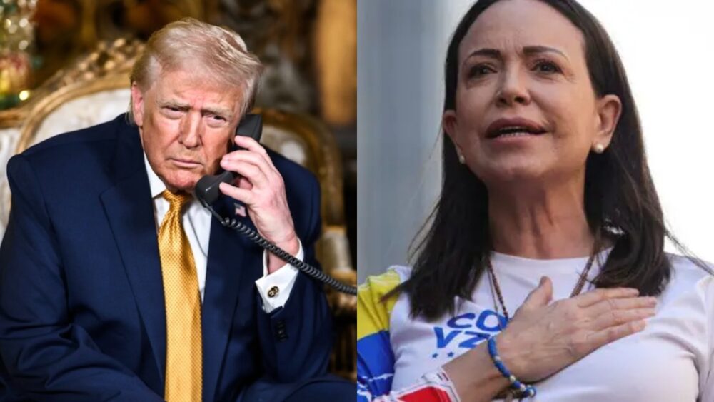 Trump e Maria Corina Machado se reúnem na Casa Branca nesta quinta-feira (15)