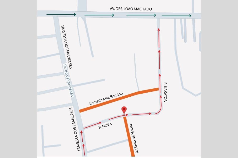 Rua Nova no bairro Alvorada terá novo sentido a partir de terça-feira (20)