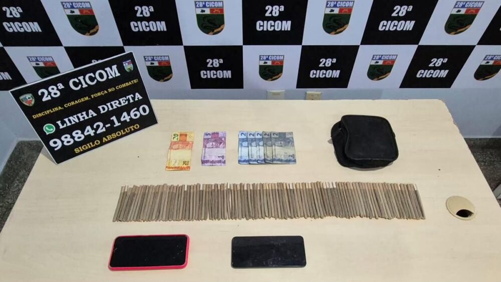 Traficante de drogas é preso em flagrante na Colônia Antônio Aleixo
