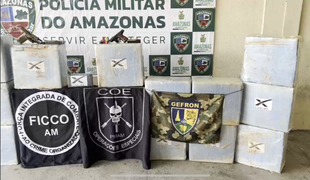 Forças de segurança fazem grande apreensão do tráfico de drogas em Maués