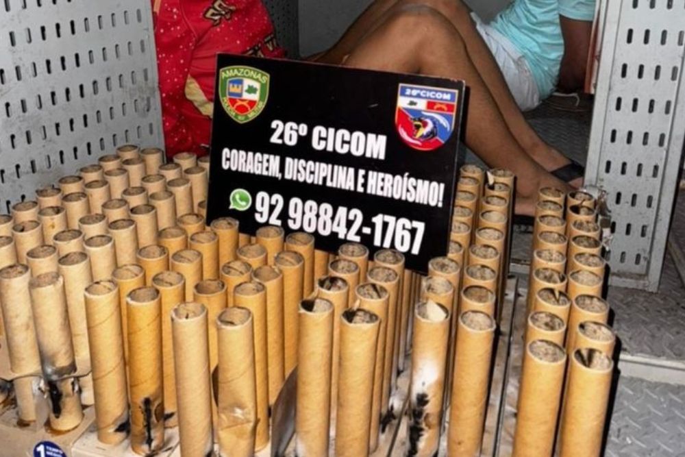 Foguetório em Manaus assusta moradores e mais de cem pessoas são presas