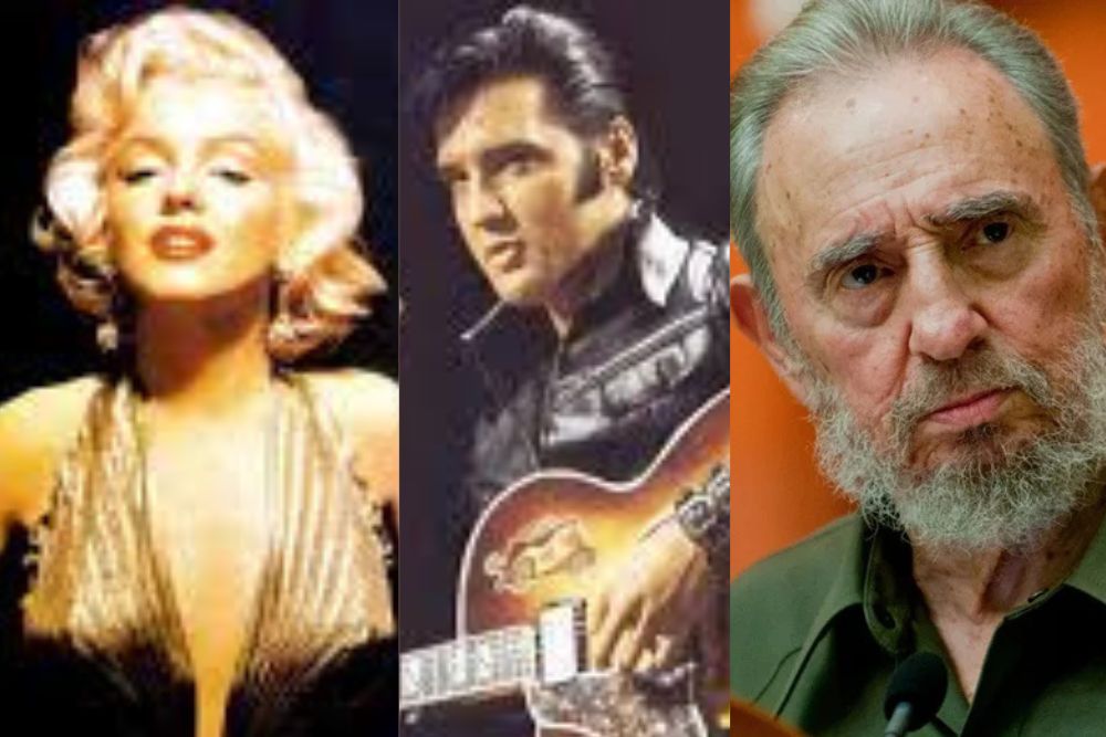 Marilyn Monroe, Elvis Presley e Fidel Castro aparecem em documentos ligados ao caso Epstein