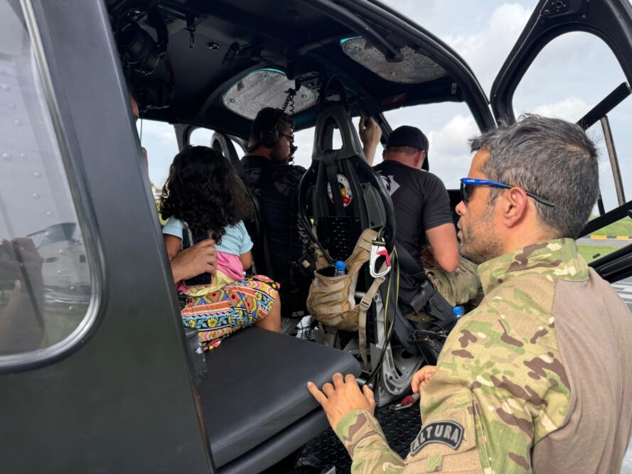 Criança ferida é resgatada por helicóptero em área rural próxima a Manaus