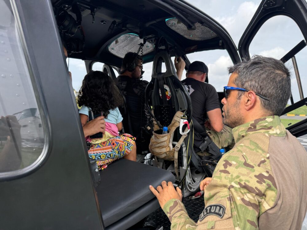 Crian&ccedil;a ferida &eacute; resgatada por helic&oacute;ptero em &aacute;rea rural pr&oacute;xima a Manaus