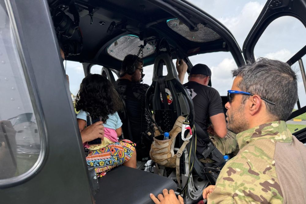 Criança ferida por ouriço de castanha é resgatada por helicóptero no Amazonas