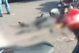 Acidente deixa dois feridos no calçadão da Bola da Suframa em Manaus
