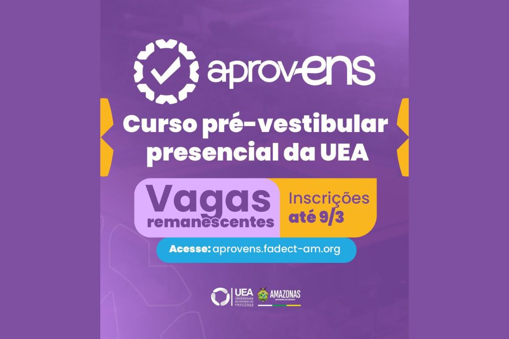 UEA abre 113 vagas para curso pré-vestibular
