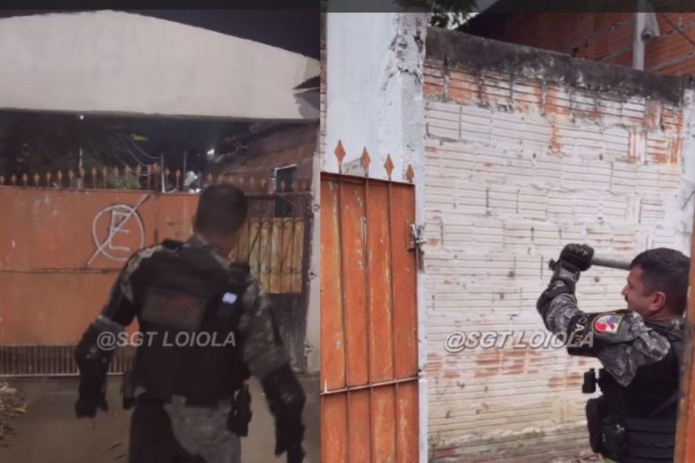 PM remove portão clandestino usado por traficantes para controlar rua na zona norte de Manaus