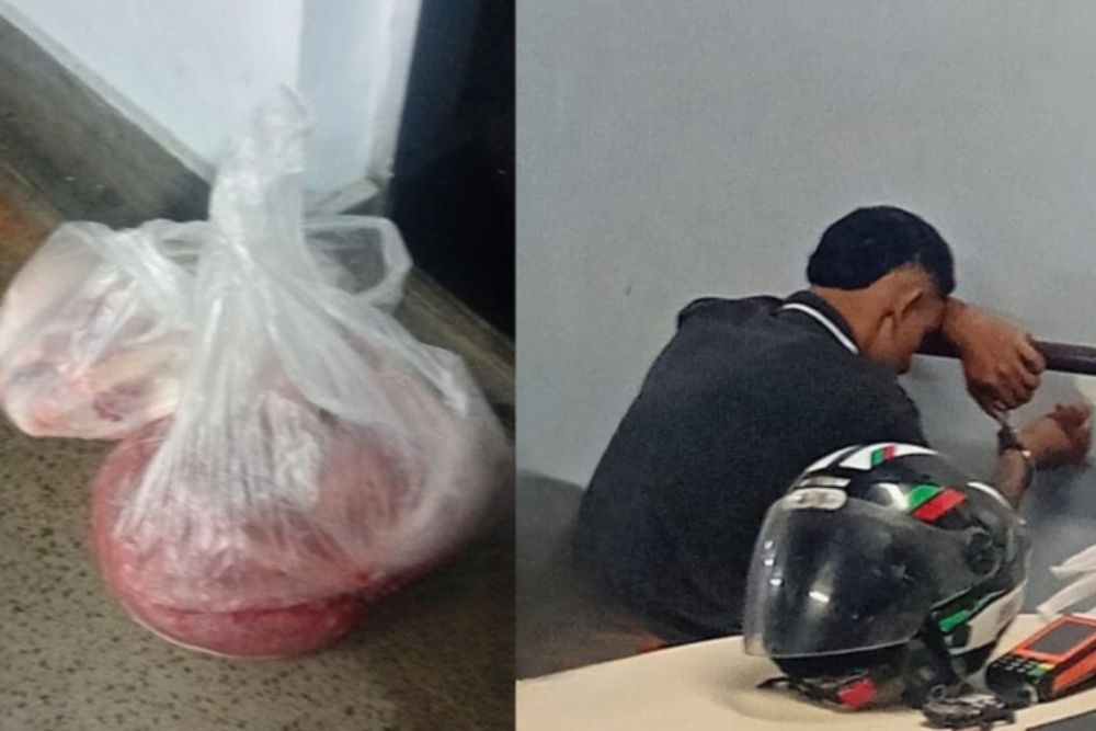Entregador é detido após tentar levar carnes sem pagar em supermercado de Manaus