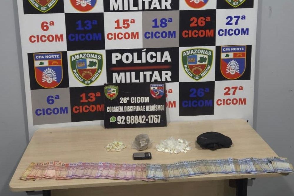 Homem é preso com 76 trouxinhas de drogas na zona norte de Manaus