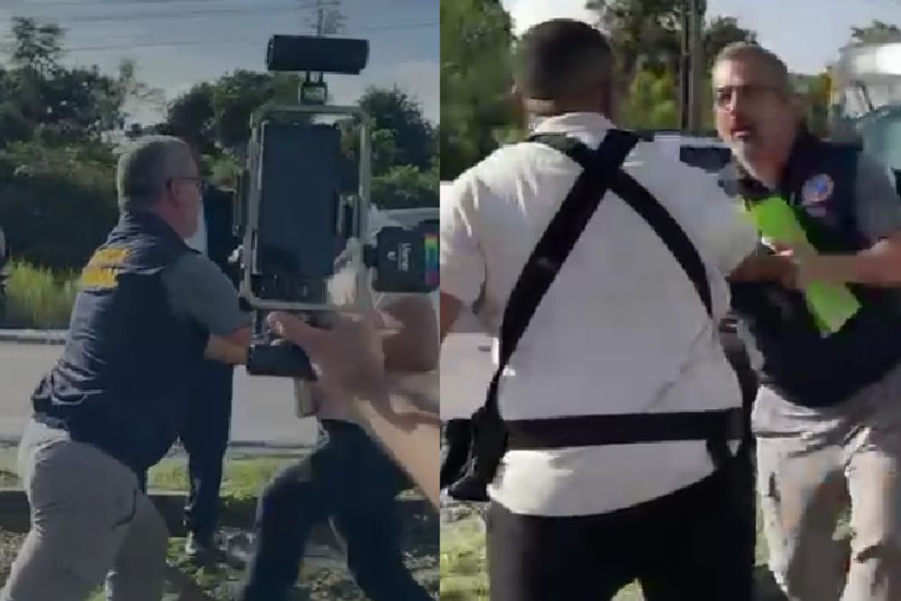 V&iacute;deo mostra agress&atilde;o de perito a jornalista em Manaus