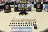 Polícia apreende pistola 9 mm e drogas durante patrulhamento na zona oeste de Manaus