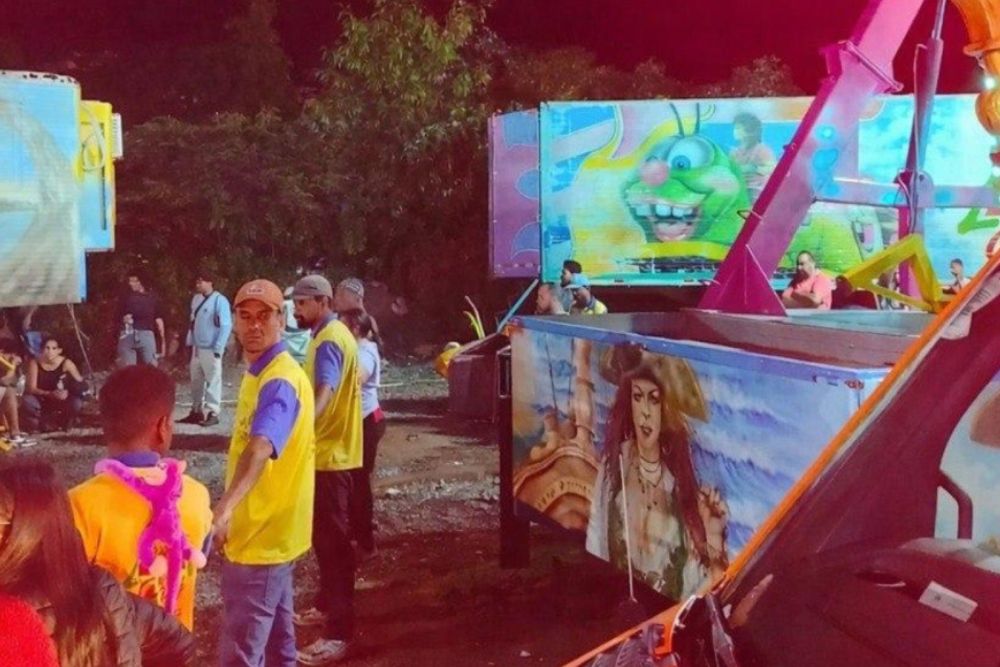 Pane em brinquedo de parque termina com jovem morta e tr&ecirc;s feridos