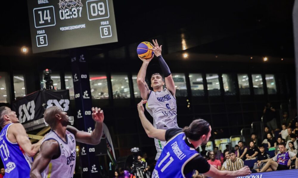 Brasil garante vaga na Copa do Mundo de basquete 3x3 masculino