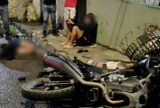 Colisão com motocicleta deixa três vítimas feridas no bairro Tarumã