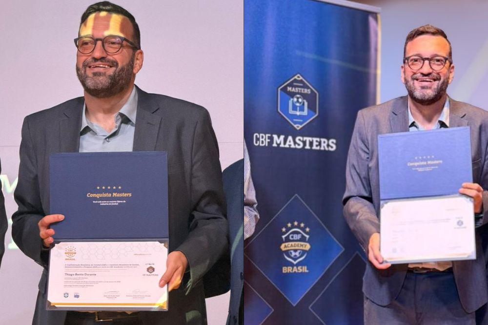 Qualificação: Thiago Durante é diplomado pelo CBF Master