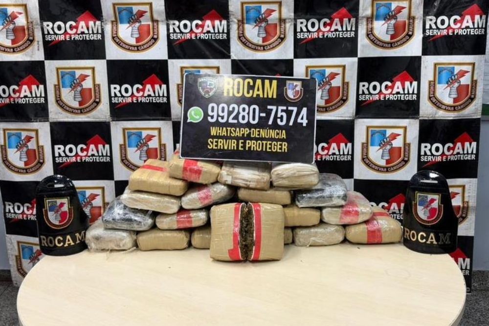 Polícia apreende 20 tabletes de skunk em área de tráfico na zona centro-oeste de Manaus