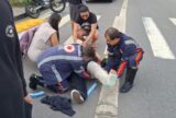 Colisão entre motocicletas deixa mulher ferida na Avenida das Torres, em Manaus