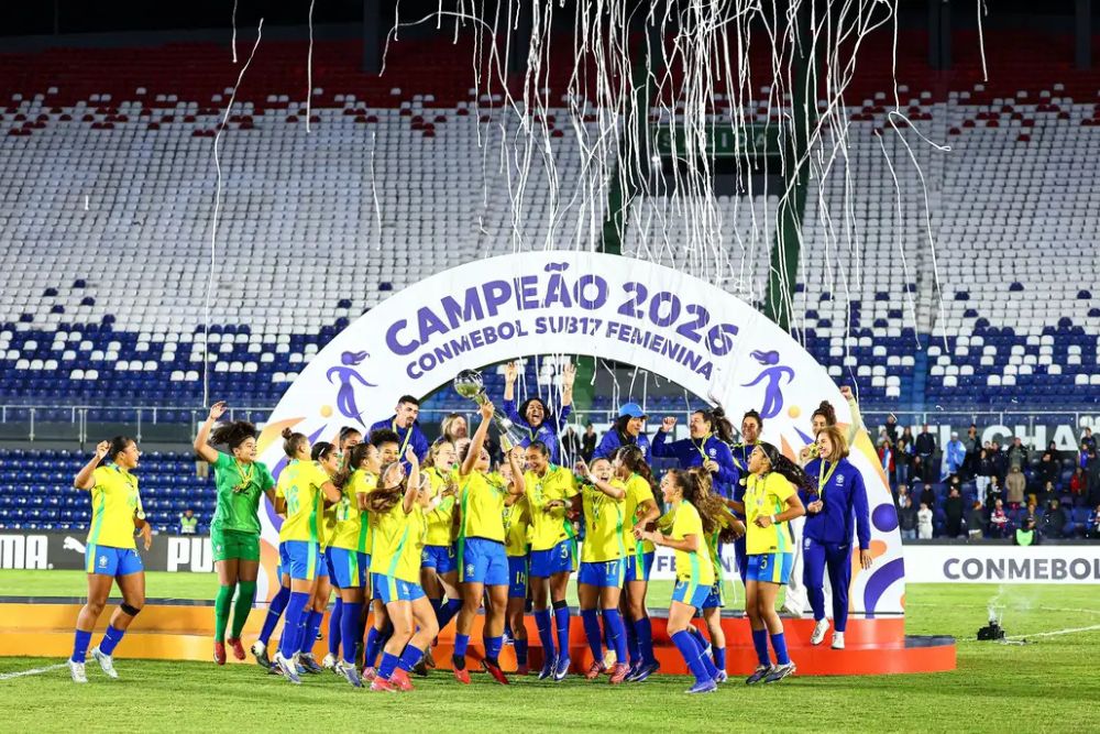 Brasil derrota Argentina e é campeão Sul-Americano Sub-17 feminino