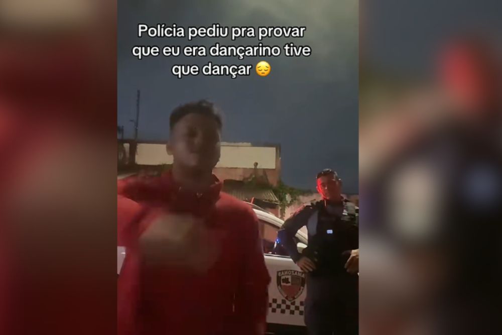 Vídeo de jovem dançando durante abordagem policial viraliza em Manaus