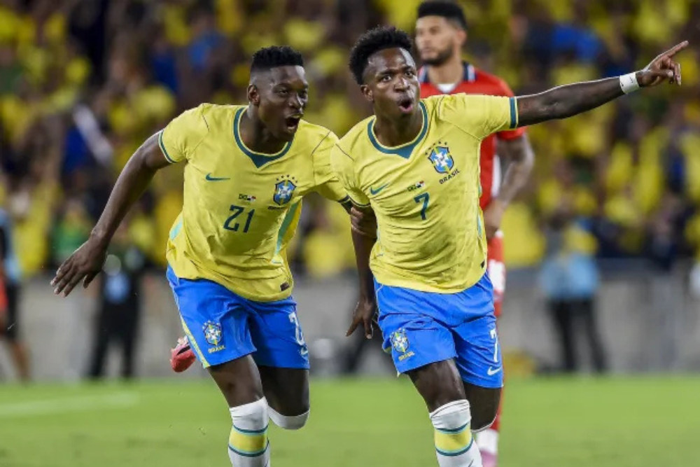 Brasil vence por 6 a 2, com quatros gols dos reservas na segunda etapa