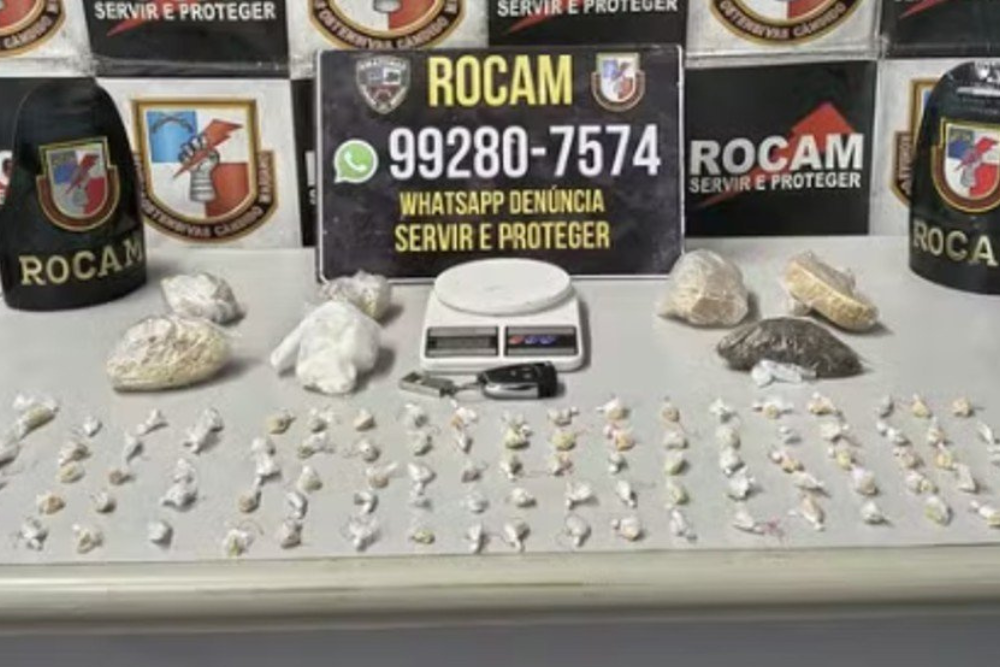 Foragido é preso com drogas e tenta oferecer R$ 100 mil para escapar do flagrante em Manaus
