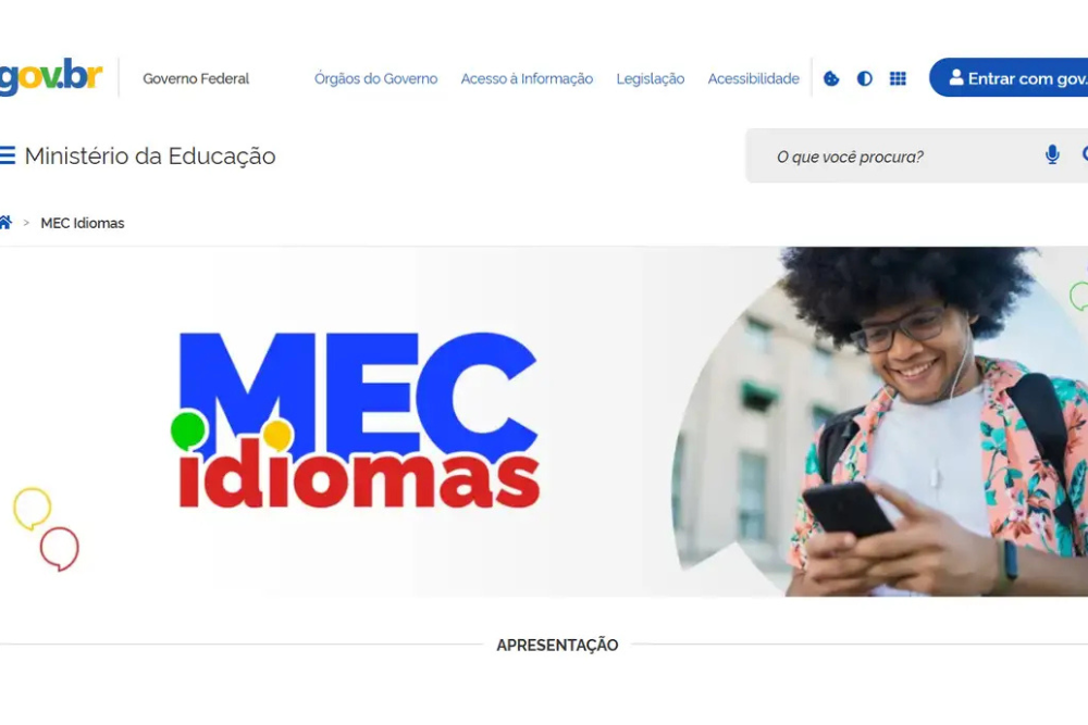 MEC Idiomas: nova plataforma oferta inglês e espanhol gratuitamente