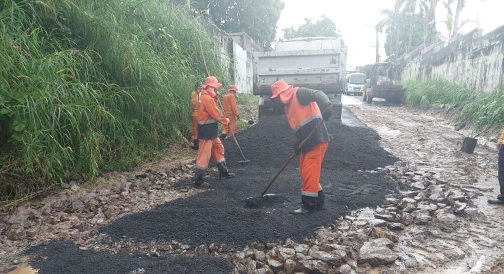 Trecho sem pavimento no Parque das Laranjeiras passa por melhorias viárias
