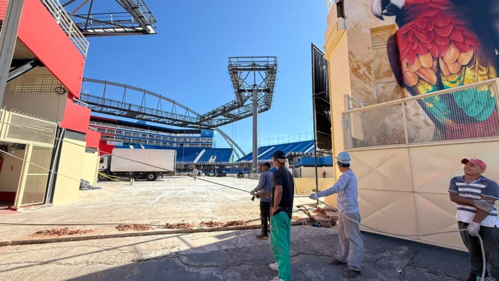 Bumbódromo finaliza serviços de manutenção e reformas para o Festival de Parintins