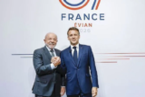 Encontro entre Lula e Macron marca presença brasileira no G7